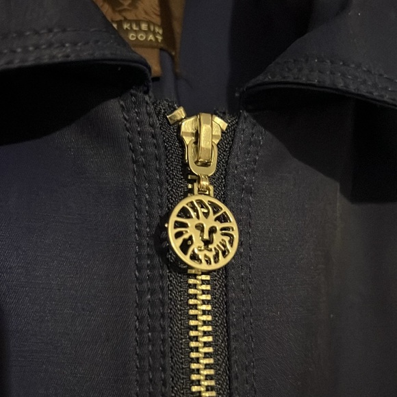 Anne Klein Coat full zip hooded coat for women. Size L - Picture 3 of 8